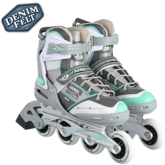 RollerDerby Women’s Gray and Mint Green Rollerblades/Inline Skates | NEW/NIB!🛼 - Picture 1 of 15
